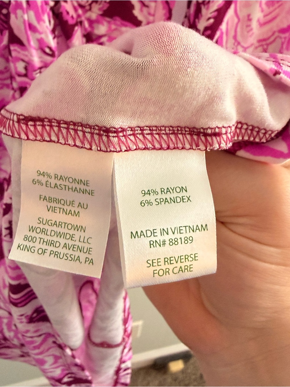 Lilly Pulitzer Pink & Light Pink Floral Mini Dress - Picture 5 of 6